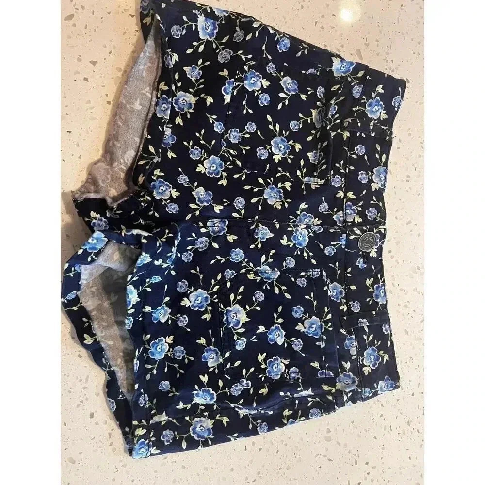 So  shorts floral size 0 blue